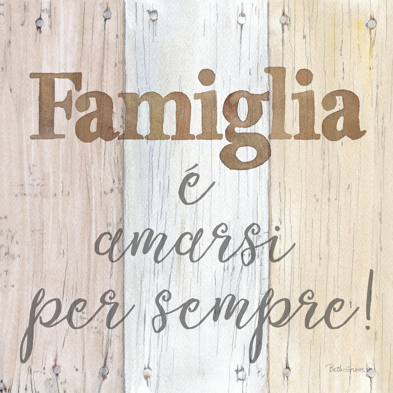 Farmhouse V Italian, H 30 po x l 30 po