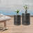 Iliamna Iron Top End Table Set