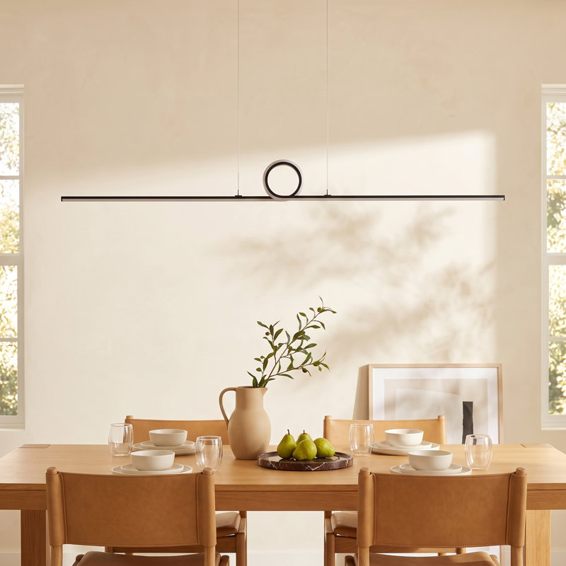 Dane 1 - Light LED Unique/Statement Pendant, Black