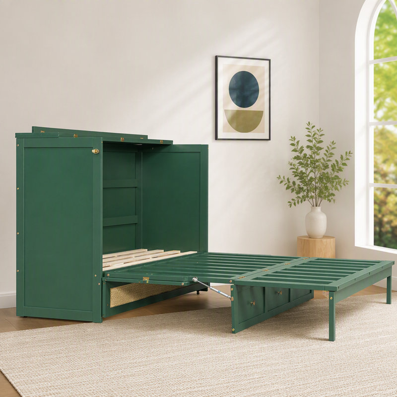 Lit escamotable avec tiroirs de rangement Murphy