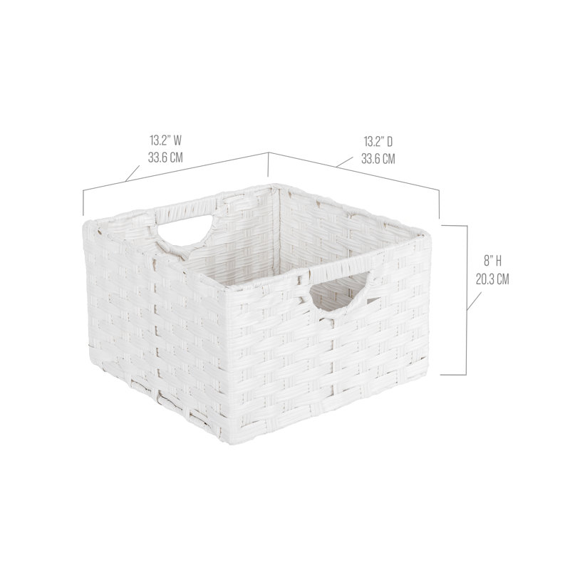 Handwoven Basket, White