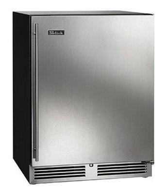 Perlick 23.88'' W Freestanding 62 Cans (12 oz.) 4.8 Cubic Feet Beverage Cooler with Wine Storage