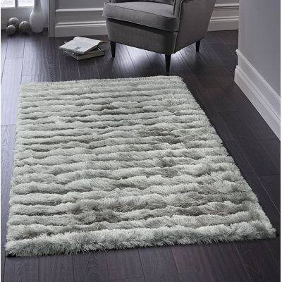 Jewell Machine Woven Silver Indoor Rug