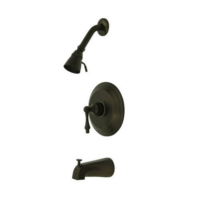 Vintage Thermostatic Pressure Balanced Tub and Shower Faucet with Metal Lever Handles