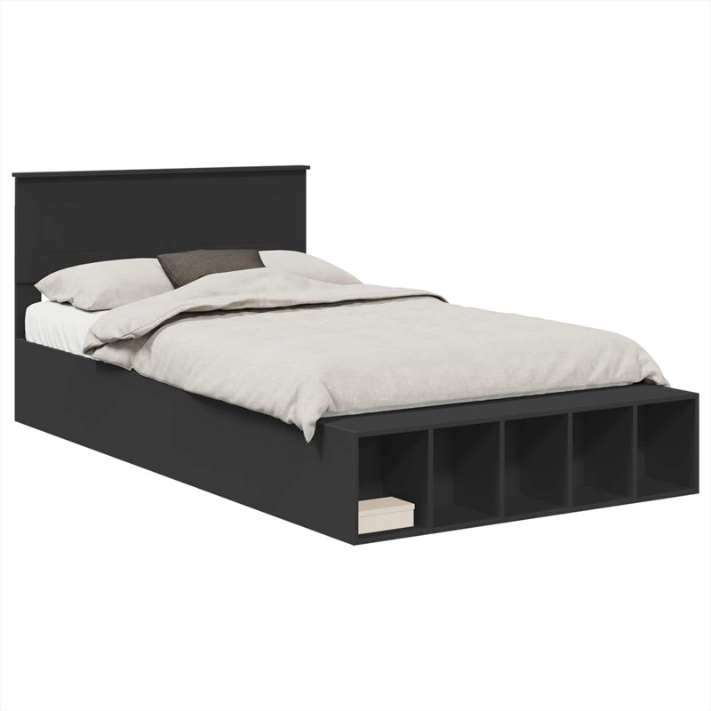 Bed Frame, Small Double (4'), Black