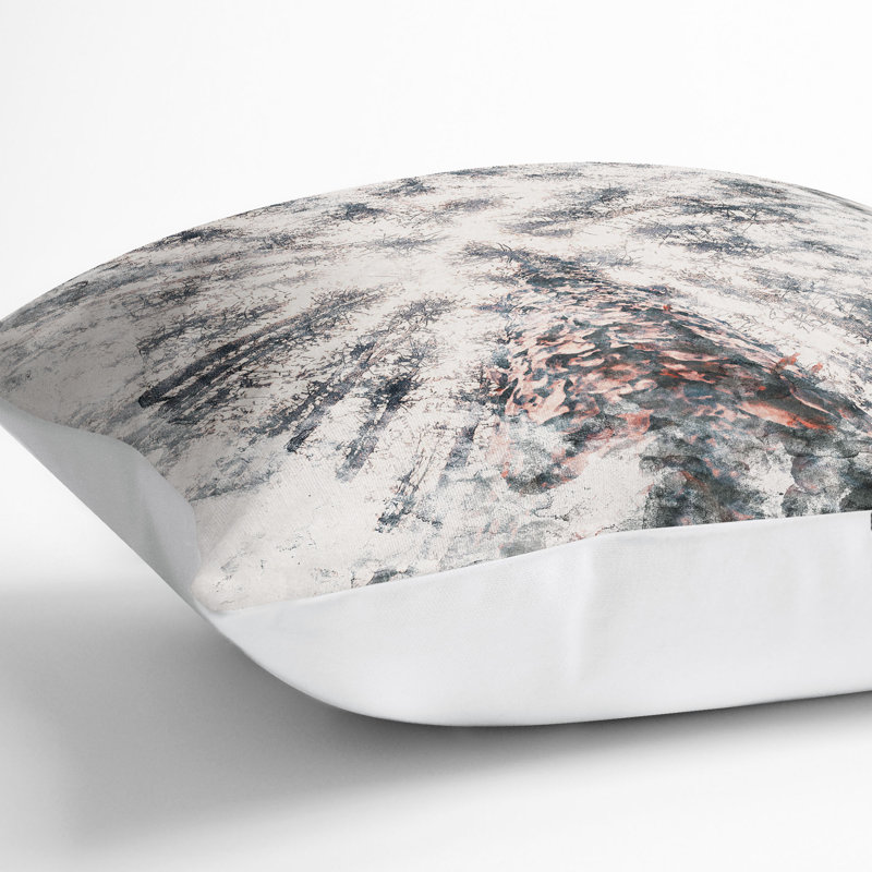Square Throw Cushion, 55cm H x 55cm W x 20cm D, White