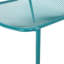 Chaise empilable d'extérieur, assise en maille, 66 x 56,5 x 66 cm, couleur turquoise, style moderne, résistante aux intempéries, 66 x 56,5 x 66 cm