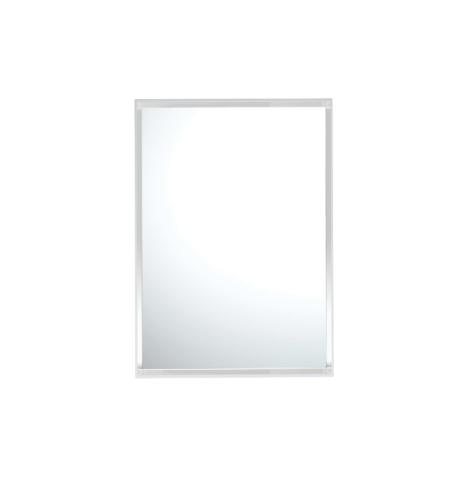 Only Me Accent Mirror, Glossy White, 27.56" x 19.69"
