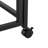Desmond Foldable Writing Desk with Wooden Top, Shelf & Wheels-876997144