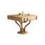 Table de salle à manger multifonctionnelle en bois massif avec fonction de chauffage
