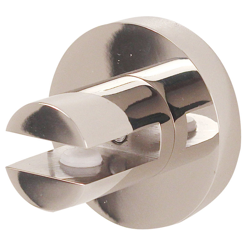 Contemporary I Shelf Brackets Only, Polished Chrome
