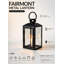 Lanterne en métal Sermont Spaces Living Fairmont, lanterne à bougie noire avec panneaux de verre, porte-bougie pilier pour décor intérieur et extérieur couvert, porche, mariage et foyer, carré 7,75 po x 22,5 po de hauteur-137252275-137252276