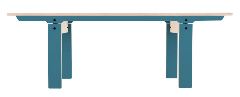 Giedi Upholstered Bench, Small, Stone Blue Grey
