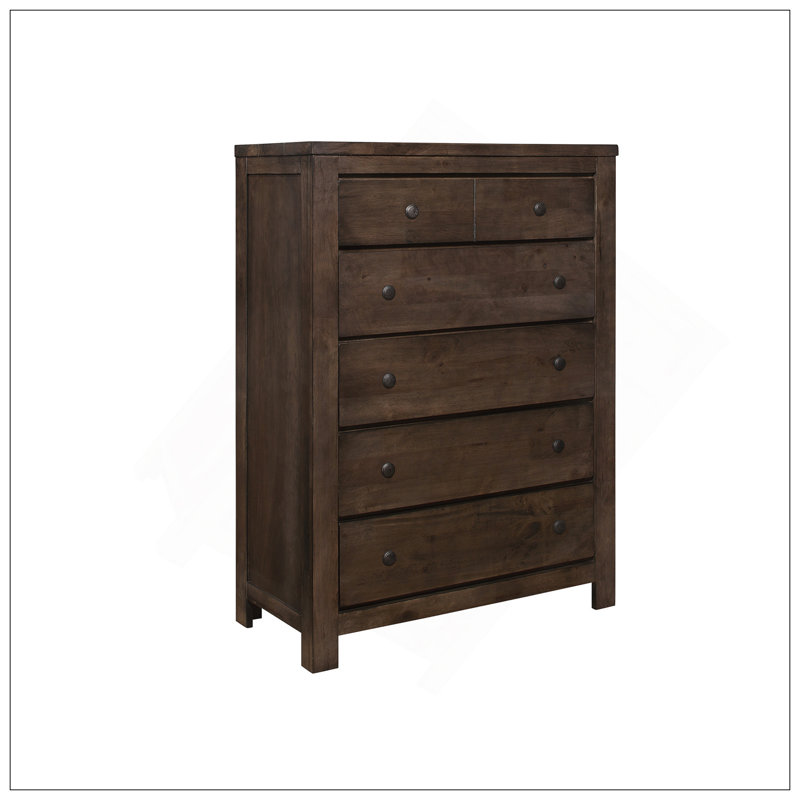 Brown 5-Drawer Chest