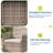 3-Piece Outdoor Bistro Set, PE Rattan Conversation Set with 2 Cushioned Chairs & Tempered Glass Table, All-Weather for Balcony/Patio-512608083-512608092