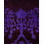 Tapis noir / mauve unique 5 pi 3 po x 7 pi 7 po Culina