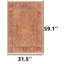 Tapis traditionnel Mute Safran