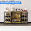Buffet industriel 55,1 "avec lumières DEL et porte-verre Buffet Table-584821437
