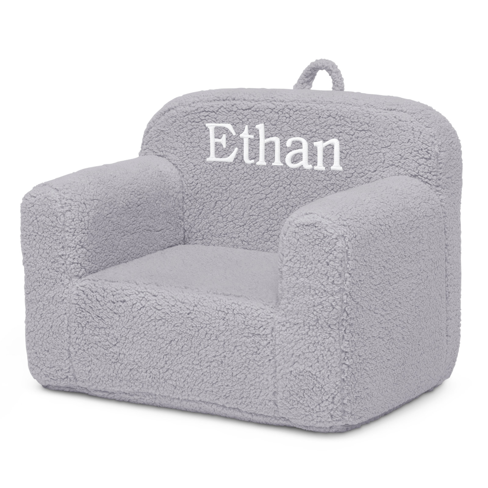 Sherpa Personalized Kids Club Chair, Gray, Yes, Brantdford
