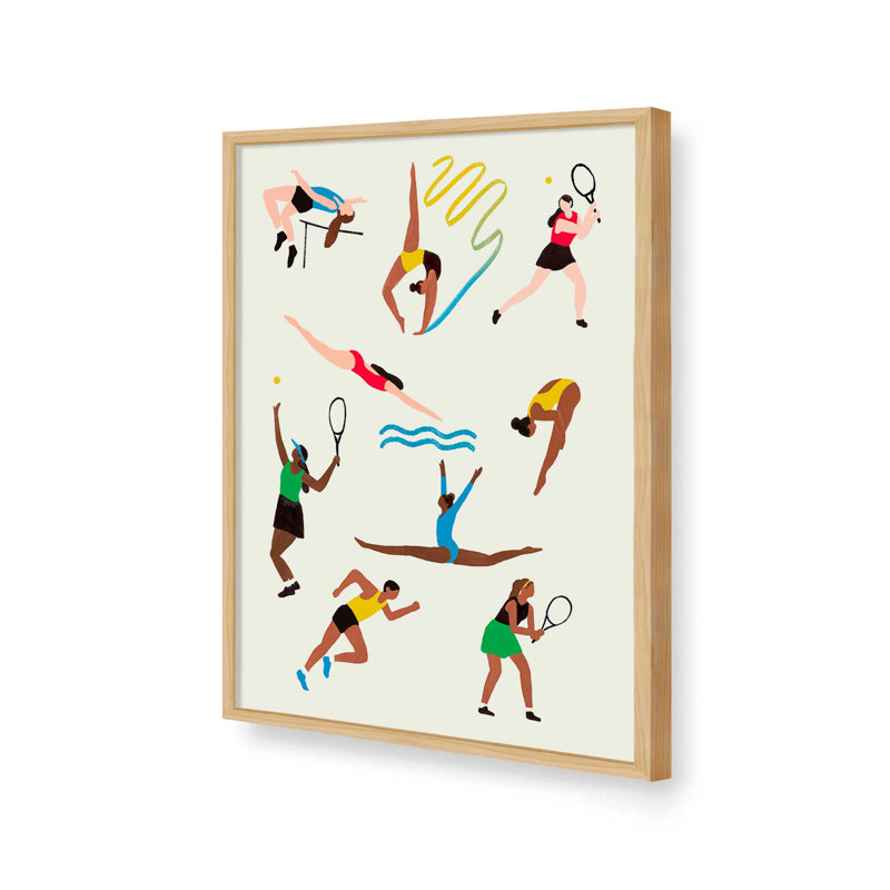 «Olympians I» par Victoria Barnes, reproduction d'art sur toile, H 32 po x l 24 po, Tanné