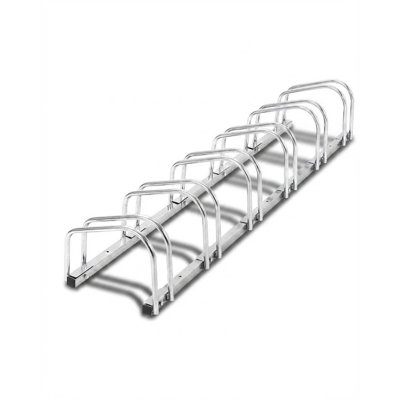 Support de plancher de vélo à 2/3/4/5/6 positions, support de vélo robuste en acier avec roues de 22 à 28 po et capacité de pneu de 2,2 po pour le garage, la maison et le magasin