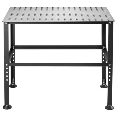 Table de soudage 91,4 cm x 61 cm, capacité de 363 kg, établi de soudage robuste avec trous de fixation de 16 mm et pieds antidérapants pour travaux de réparation et d'assemblage par soudage.