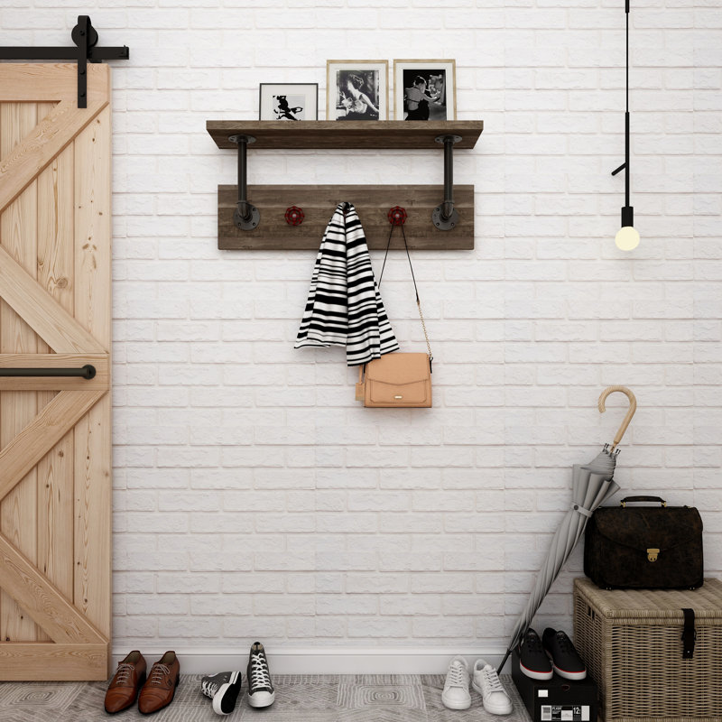 Shehan Accent Shelf with Hooks