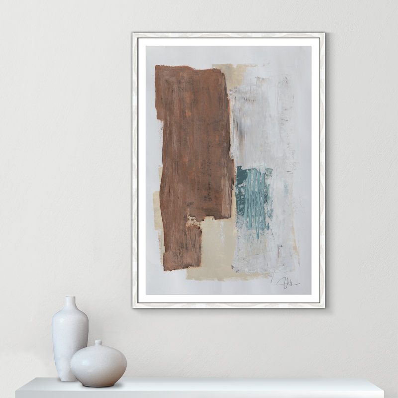 «Together We Work I» par Filippo Ioco - reproduction d'art encadrée, H 41,5 po x l 29,5 po x P 0,75 po, Cadre blanc