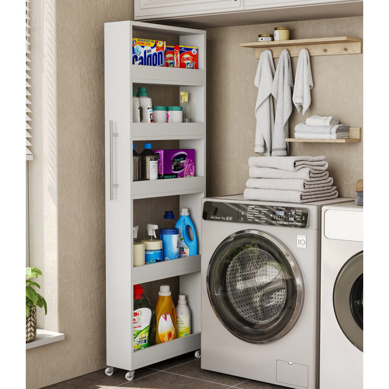 5 -Tier Utility Cart with Wheels for Narrow Spaces