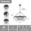 Lustre tambour en cristal 8 lumières moderne-1228186757