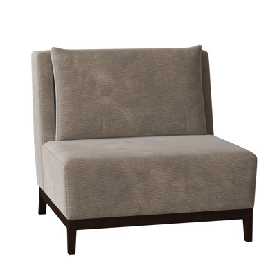 Fauteuil de chambre à coussin en polyester large de 35 po Barton