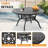Akiesha Patio Dining Set with Round Table , Cushions Included-808283328-808283329