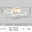 4-Light 56cm Acrylic LED Dimmable Flush Mount