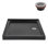 Base de douche en acrylique noir brillant avec drain à droite 32 po x 32 po Streamline