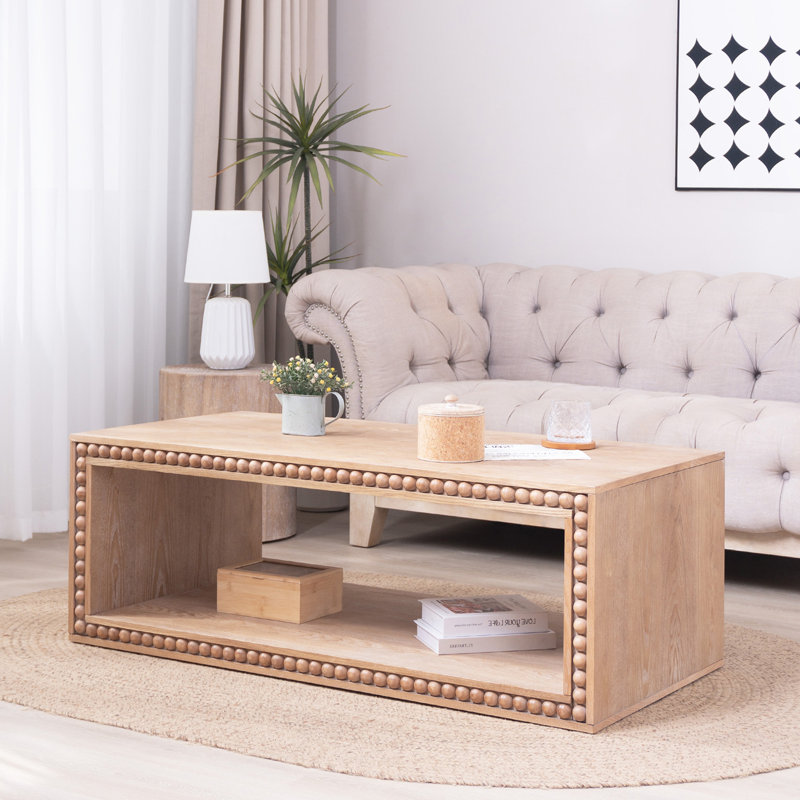 Table basse, Bois naturel