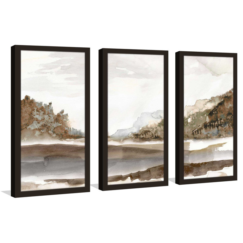 «Ellman Mountain Time» par Carol Robinson - reproduction de cadre photo unique de 3 pièces, H 25,5 po x l 40,5 po x P 1 po