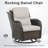 Koba 5-Piece Outdoor Conversation Set – Swivel Rocking Chairs with Fire Pit Table-1105876150-1105876145