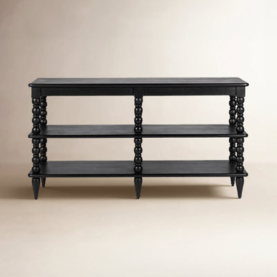 Isabel Spindle Solid Wood Wide Bookcase