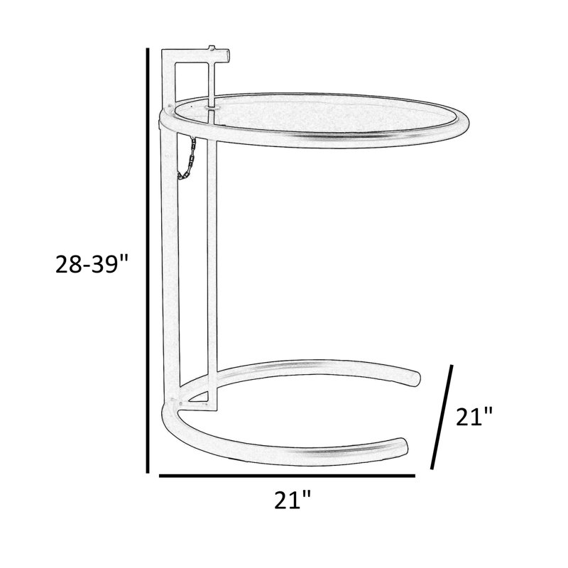 End Table, Chrome