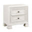 Table de chevet classique de luxe avec 2 tiroirs et meubles de chambre à coucher en bois