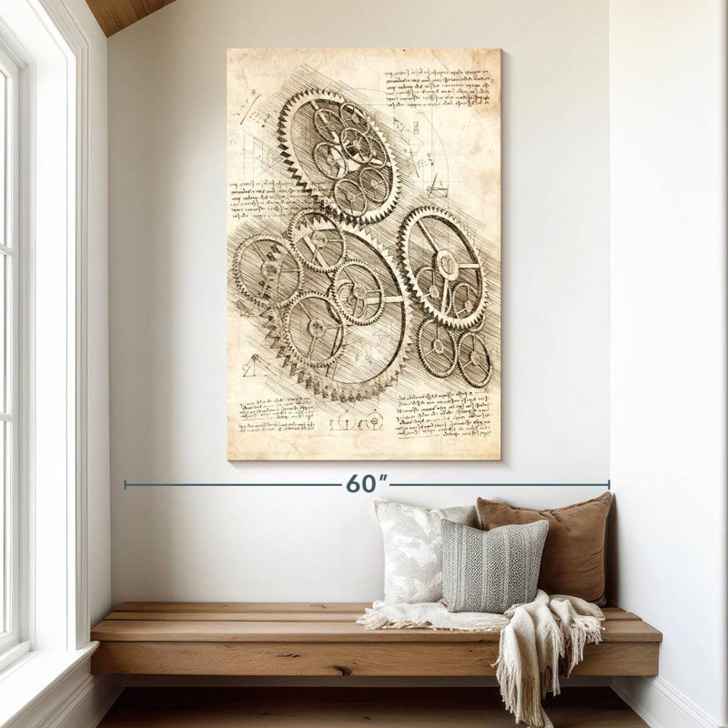 Laelle Cogs And Gears, 51" H x 34" W