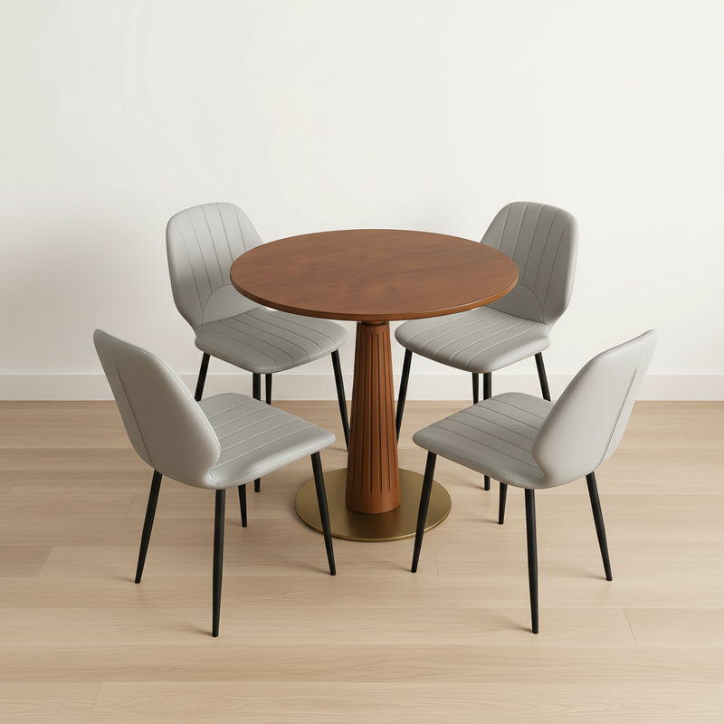 Ensemble de table de salle à manger, Gris