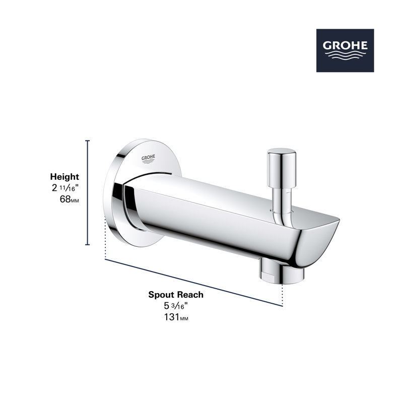 Bauloop® Diverter Wall Mounted Tub Spout