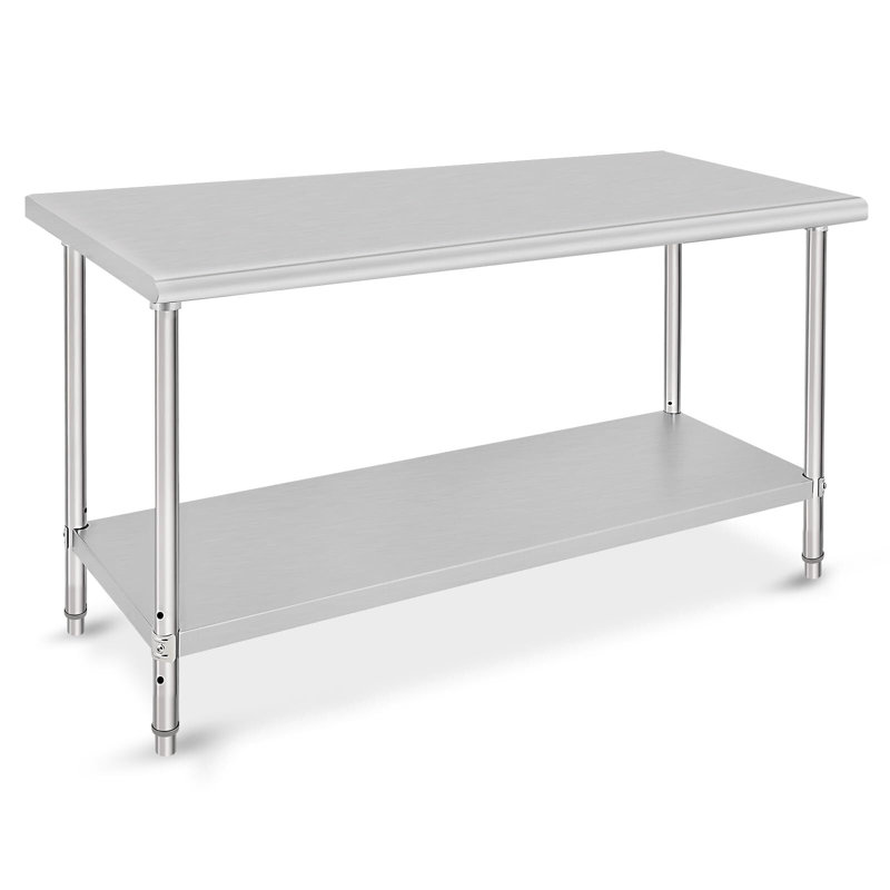 Stainless Steel Top Workbench, 60" H x 24" W x 35" D