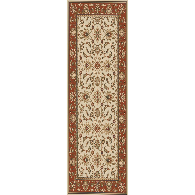 Tapis de zone ivoire Weisgerber, Rectangle 2 pi 2 po x 7 pi 7 po