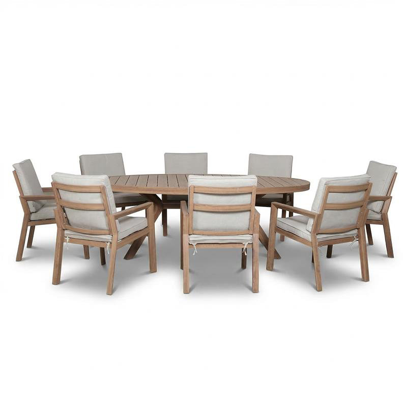 Andranik 8 - Person Patio Dining Set with Oval Table