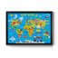 Carte du monde - cadre photo, impression sur toile-1868553779-1868553778
