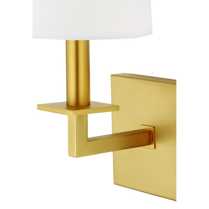 Armed Sconce, Satin Brass