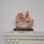 Objet décoratif en céramique en forme de cheval rose