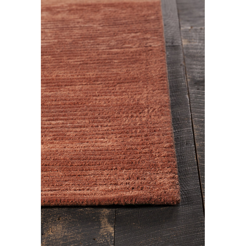Tapis orange texturé Nathen, Rectangle 9 pi x 13 pi